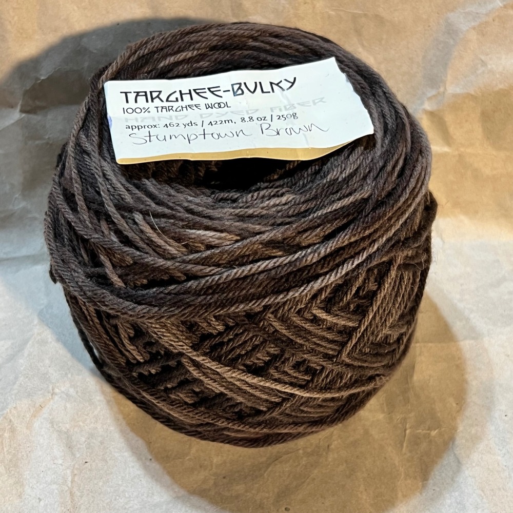 Blue Moon Fiber Arts 250g Targhee-Bulky Wool Stumptown Brown Hand Dyed Yarn